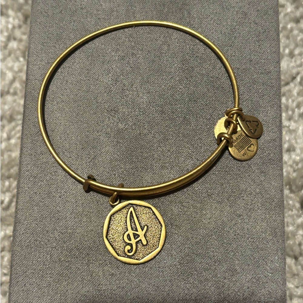 Alex and Ani ”A” initial bracelet